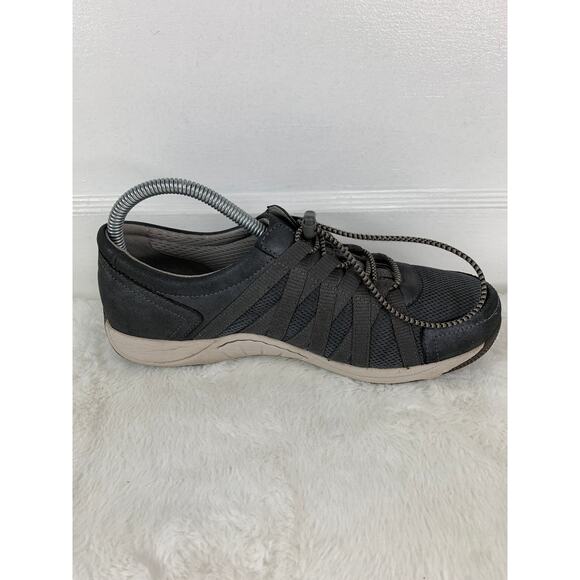 Dansko Honor Sneakers Blue Suede Elastic Laces Women’s Size 7.5W - Picture 6 of 10